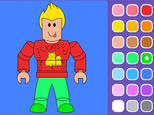 Roblox কালারিং গেম